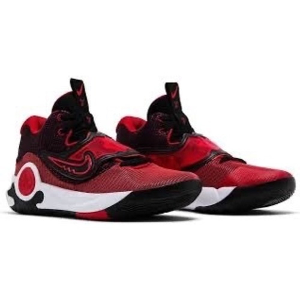 Nike KD Trey 5 X University Red Black Basketball Shoes Boys Size 6